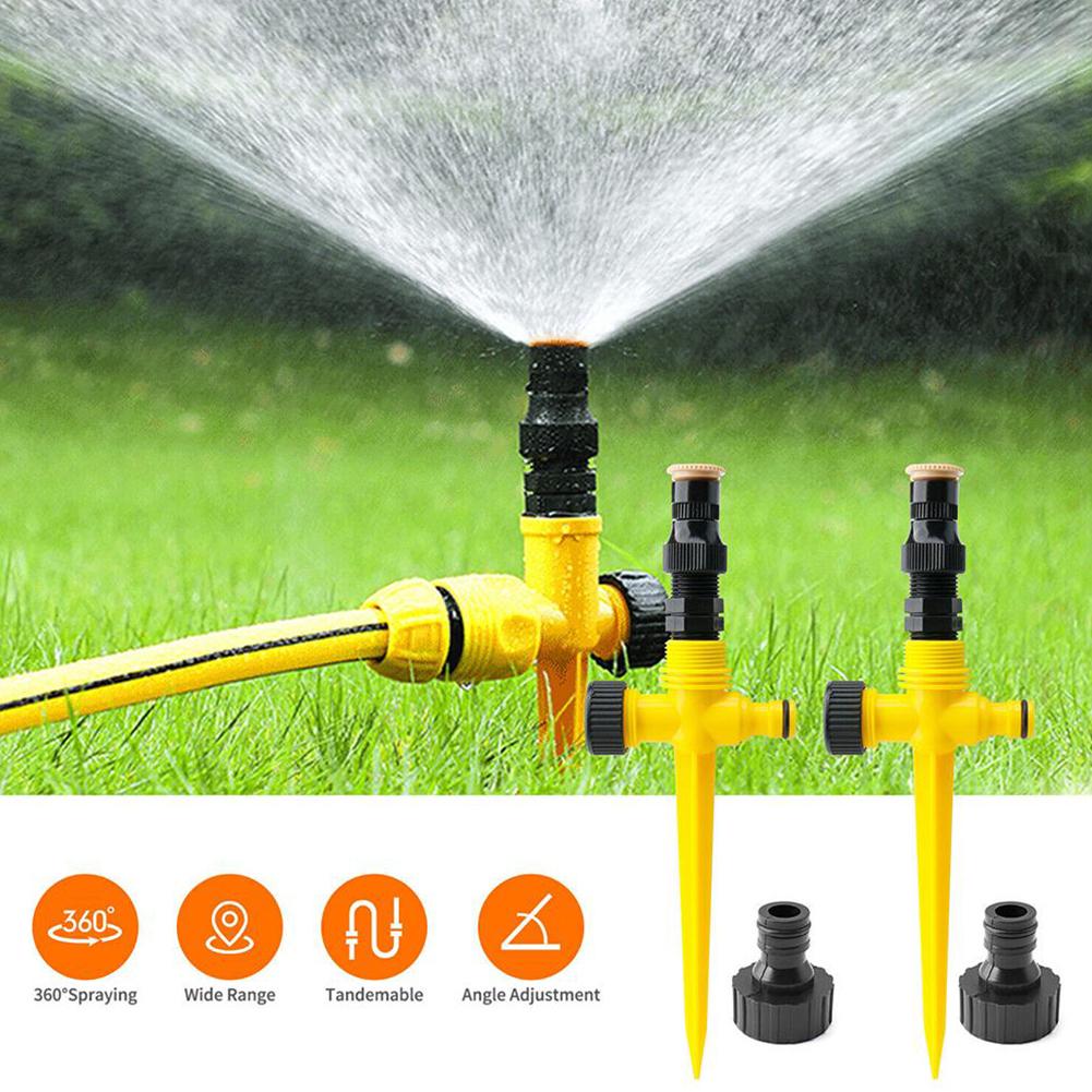Smart Garden Monitoring System - 360 ° Verstelbare tuinsproeier met grondspies,