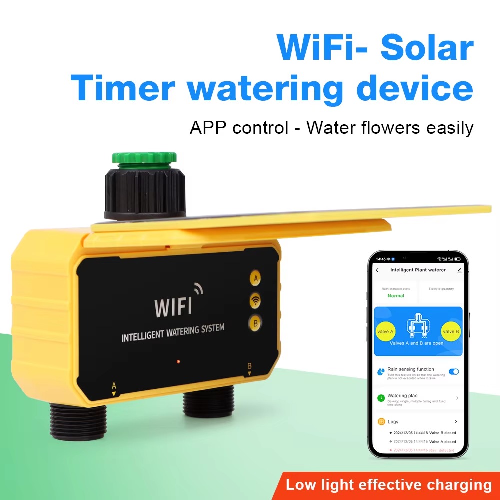 Smart Garden Monitoring System - 1/2 Uitgangen WIFI Zonne-irrigatie Timer Controller