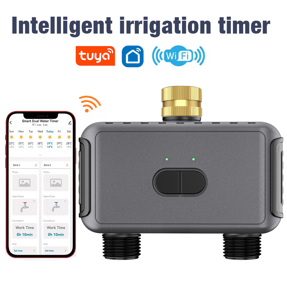 Smart Garden Monitoring System - Tuya WiFi Water Timer Smart 2-uitgangen