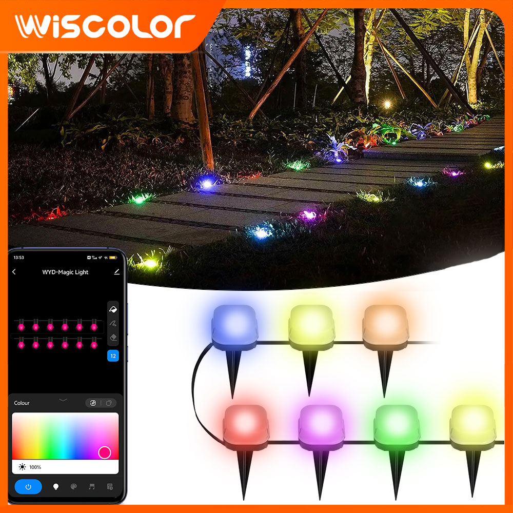 Smart Garden Offices - Gazonverlichting Buiten IP65 RGB LED-verlichting Smart