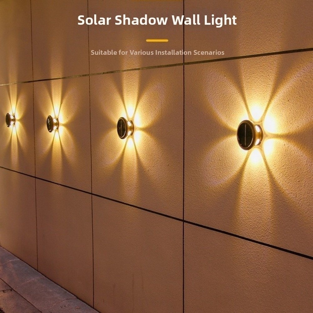 Smart Garden Smart Fence - Waterdichte zonne-wandlamp LED-licht Slimme lichtregeling Buitenwandlamp