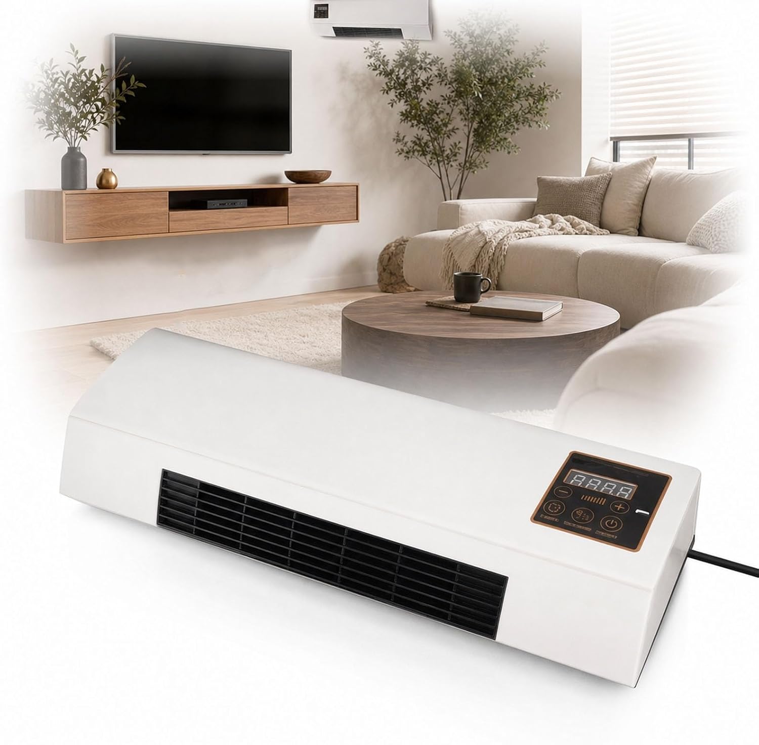 Smart Garden Offices - Wandgemonteerde airconditioner-ventilator, 2-in-1 airconditioner en verwarmingscombinatie,