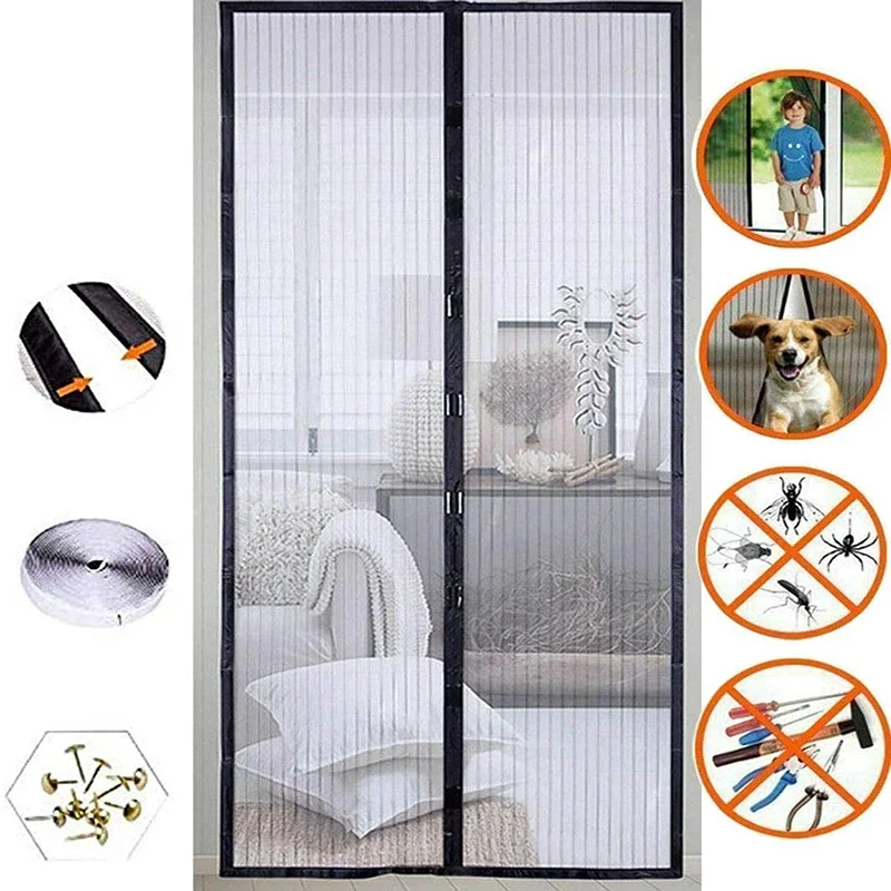 Smart Garden Gate - Magnetische Klamboe Deur 80/90/100 Cm Gordijnen