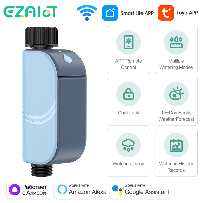 Smart Garden Monitoring System - Smart Tuya WIFI Tuinbesproeiingstimer Automatische strooiwatertimer