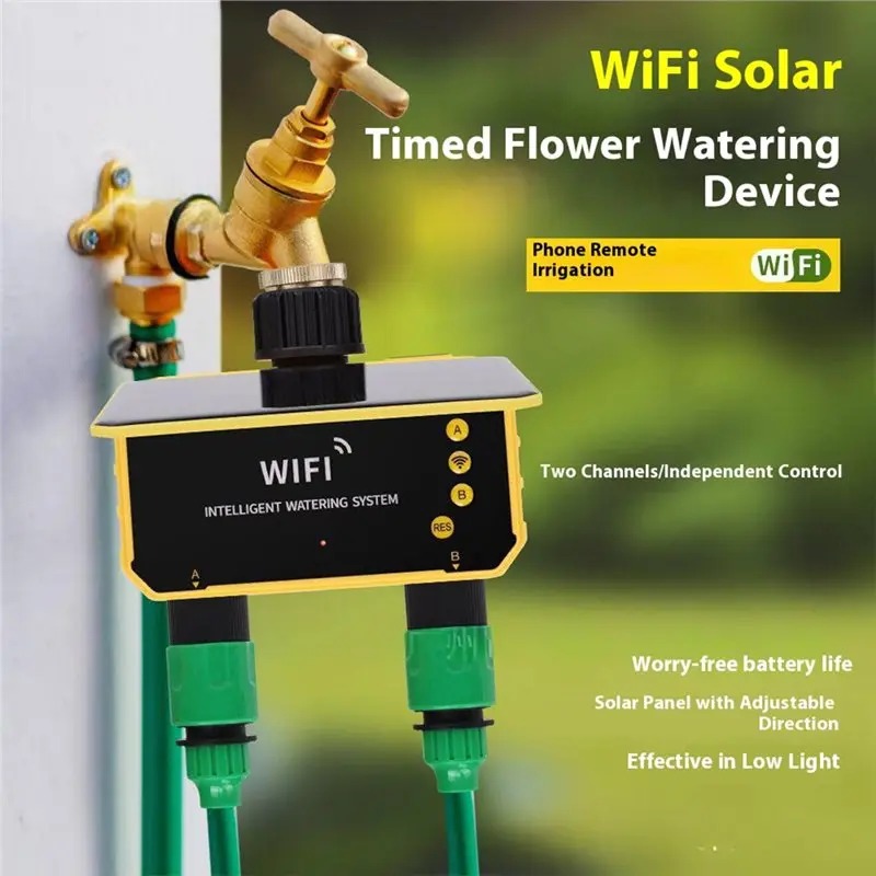 1/2 Uitgangen WIFI Zonne-irrig - Smart Garden Monitoring System recensie en prijs