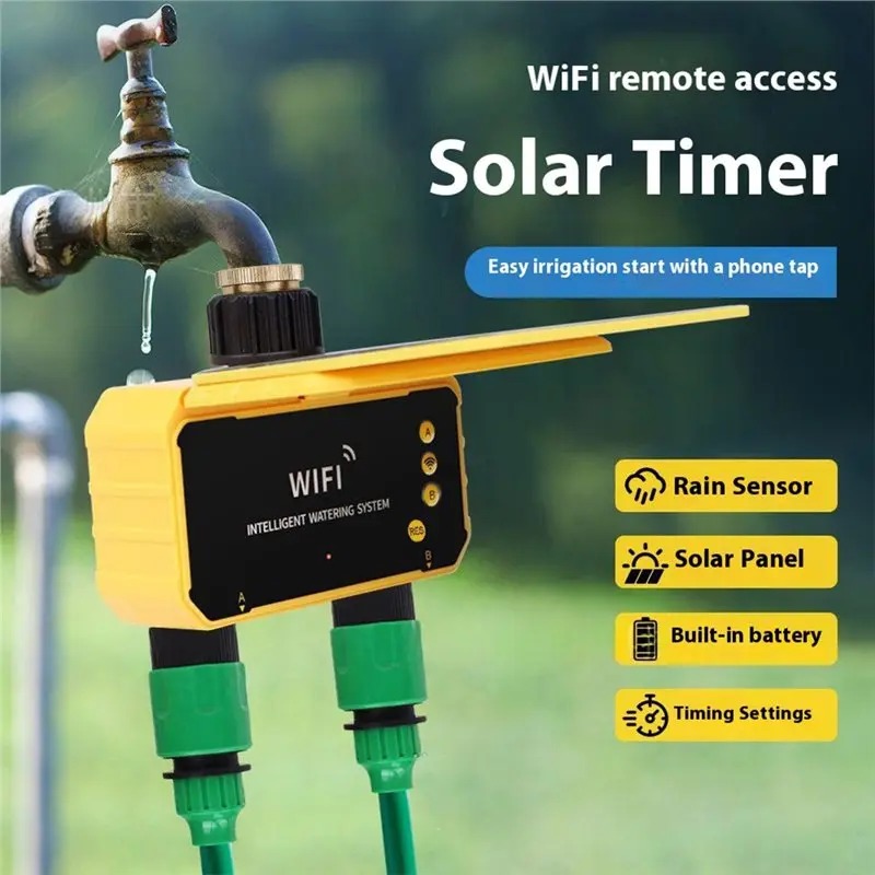 1/2 Uitgangen WIFI Zonne-irrig - Smart Garden Monitoring System recensie en prijs
