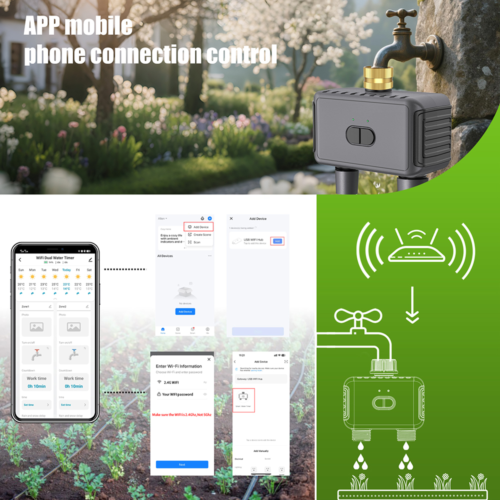 Tuya WiFi Water Timer Smart 2- - Smart Garden Monitoring System recensie en prijs