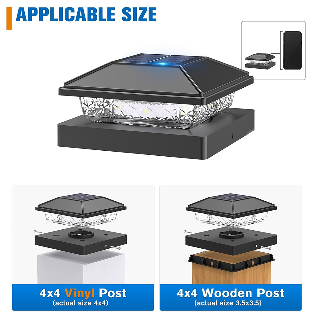 6/12x Buiten Solar Postkaplamp - Smart Garden Smart Fence recensie en prijs