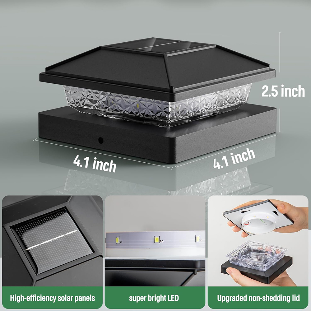 6/12x Buiten Solar Postkaplamp - Smart Garden Smart Fence recensie en prijs
